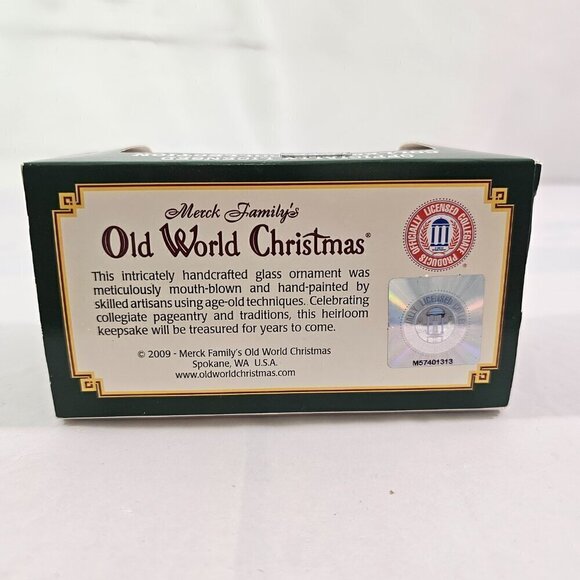 Louisiana State Pennant Mouth-Blown Hand Painted Glass Ornament LSU Tigers - Picture 16 of 16